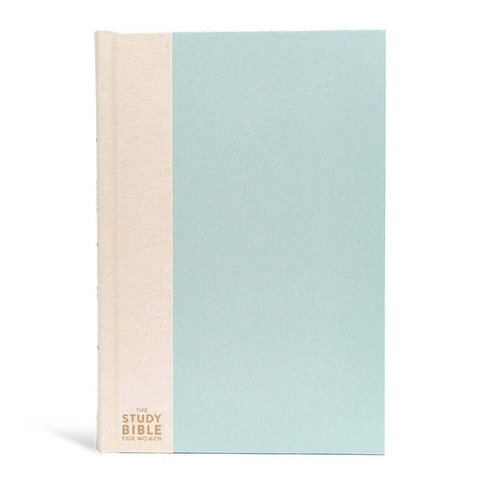 CSB Study Bible For Women, Light Turquoise/Sand Hardcover, Black Letter, Study Notes and Commentary, Articles, Profiles, Word Studies, Charts, Full-Color Maps, Easy-to-Read Bible Serif Type